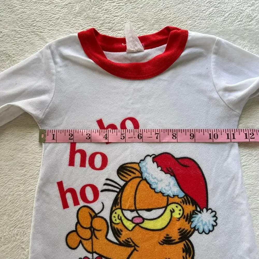 Vintage Bates-jama Garfield Christmas Nightgown Girls size 3T 1978 Pajamas